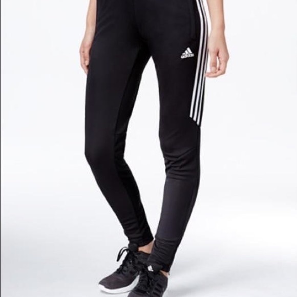 adidas unisex black and white half stripe joggers - Picture 1 of 8